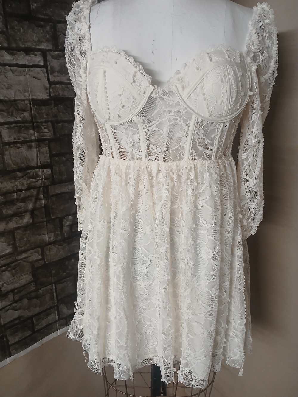 Forever 21 Lace Top - White